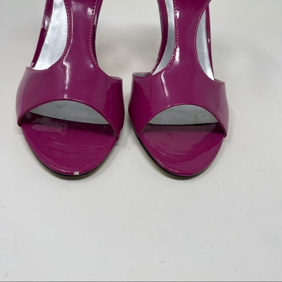 Nine West Jendavio Sandal T Strap Magenta Stiletto Women’s Size 7 - Picture 3 of 8